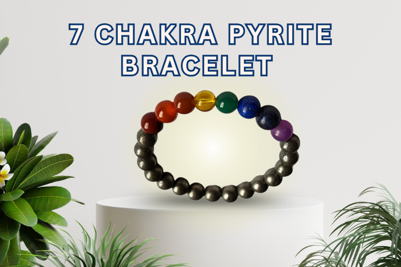 Seven Chakra Pyrite Bracelet: A Powerful Blend of Balance & Protection