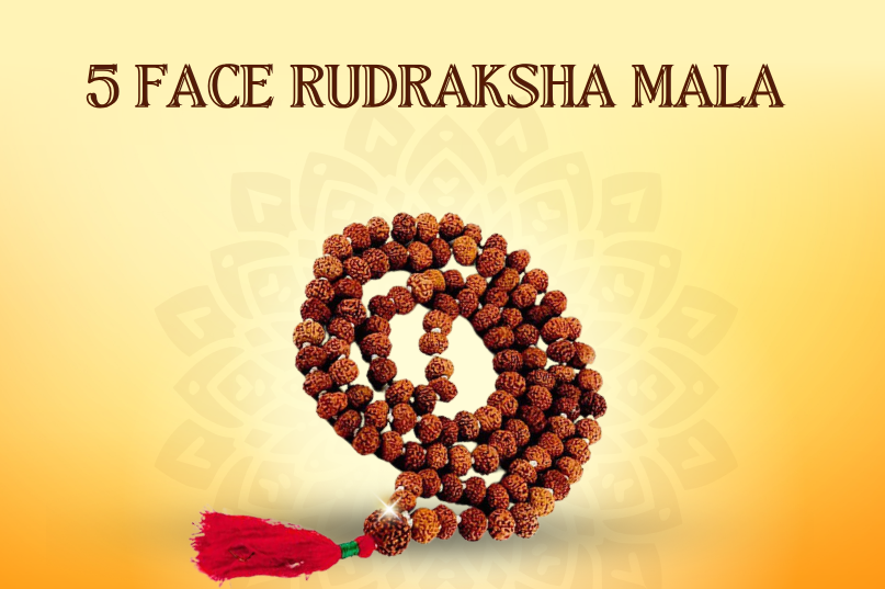 5 Face Rudraksha Mala Image