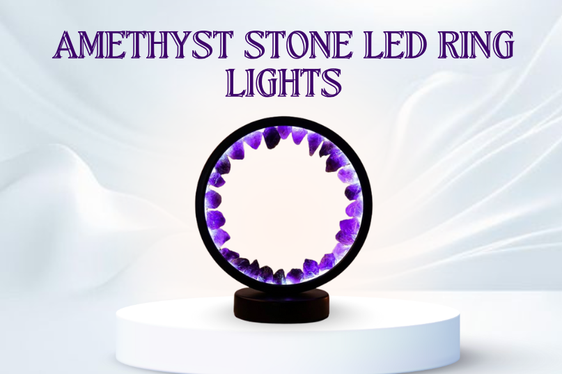 Amethyst Stone Led Ring Lights Image