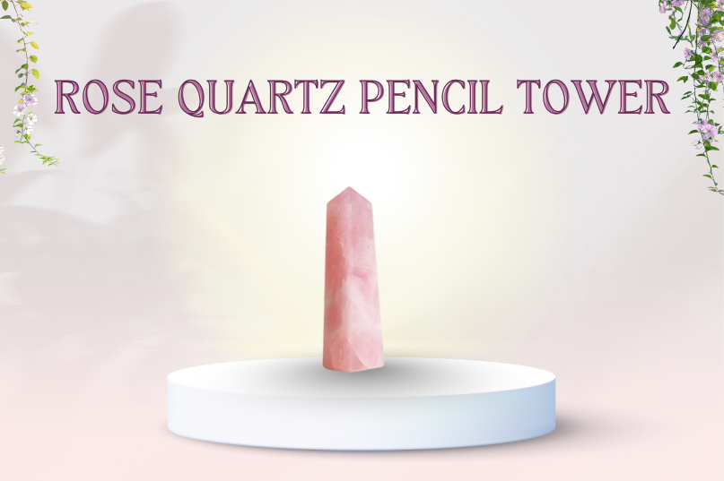 Rose Quartz Pencil Tower Image