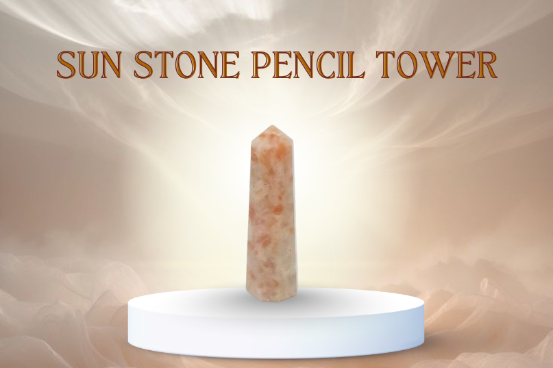 Sun Stone Pencil Tower: A Crystal of Energy, Joy & Confidence