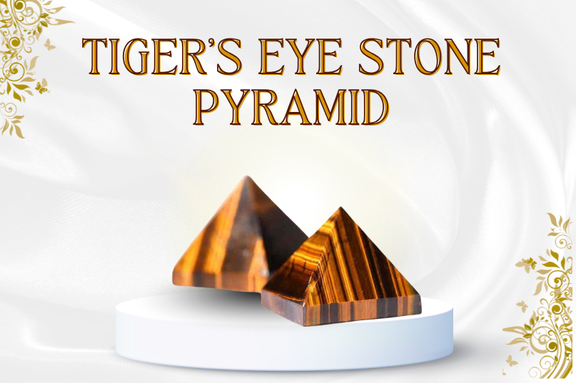 Tiger's Eye Stone Pyramid Image