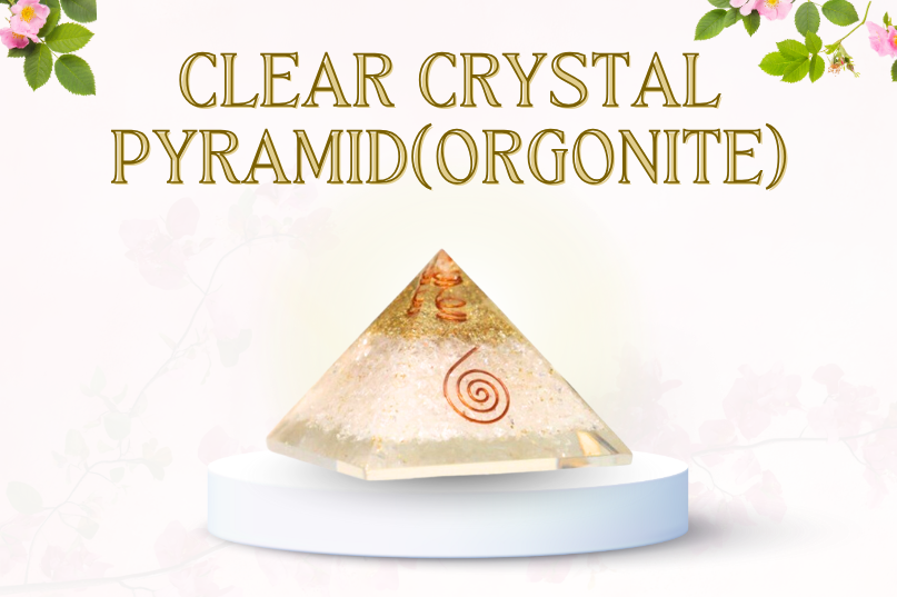 Clear Crystal Pyramid (Orgonite) Image