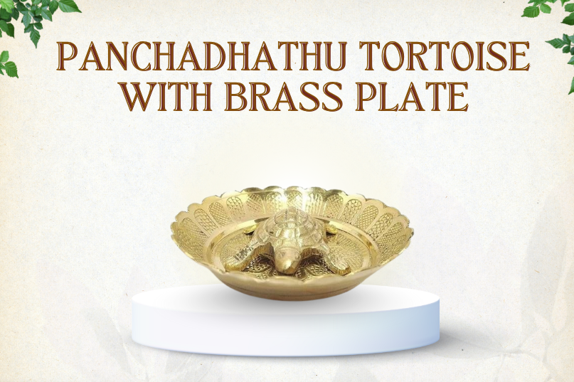 Panchadhathu Tortoise with Brass Plate: A Symbol of Stability, Prosperity & Longevity