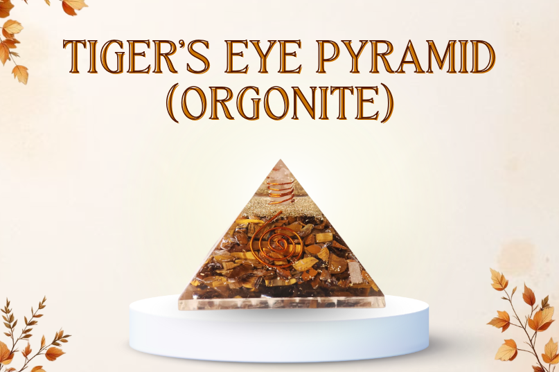 Tiger’s Eye Pyramid (Orgonite) – The Stone of Courage, Confidence & Prosperity