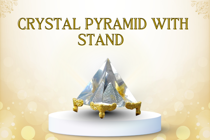 Crystal Pyramid With Stand Image