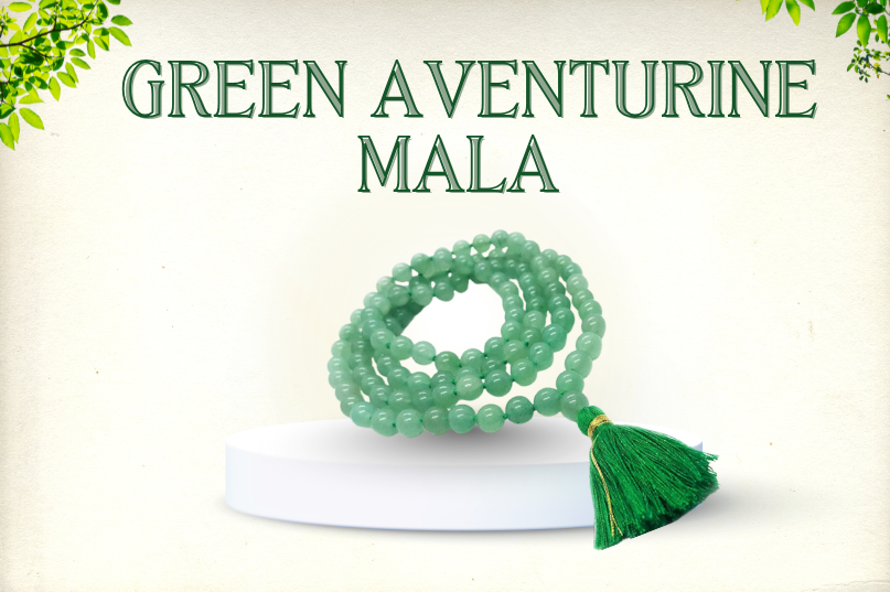 Green Aventurine Mala: Crystal of Luck, Healing & Opportunity