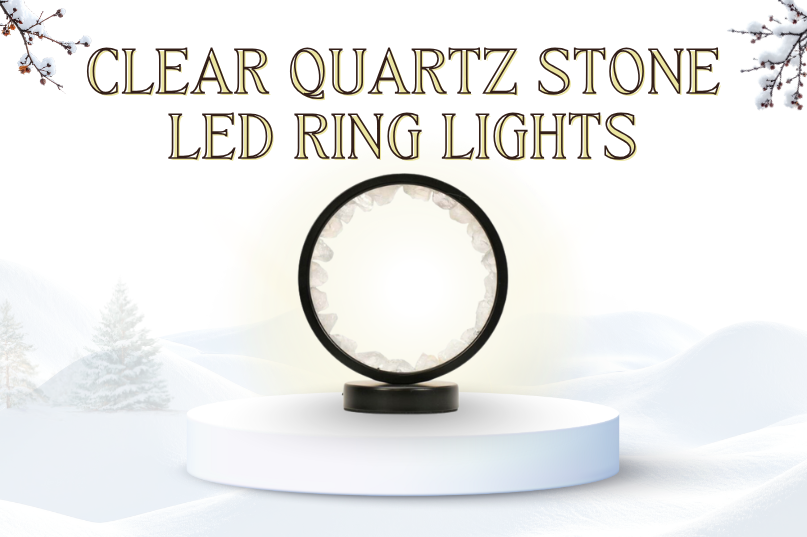 Clear Quartz Stone LED Ring Lights Image