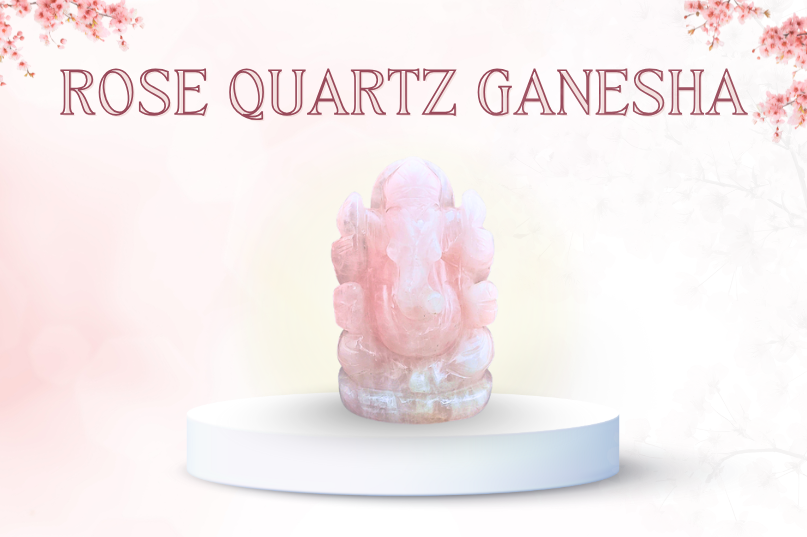 Rose Quartz Ganesha Image
