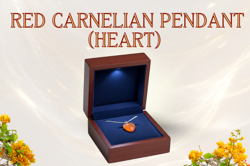 Red Carnelian Pendant (Heart): Passion, Confidence & Emotional Vitality