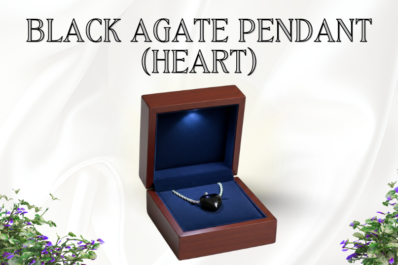 Black Agate Pendant (Heart): Protection, Strength & Emotional Balance