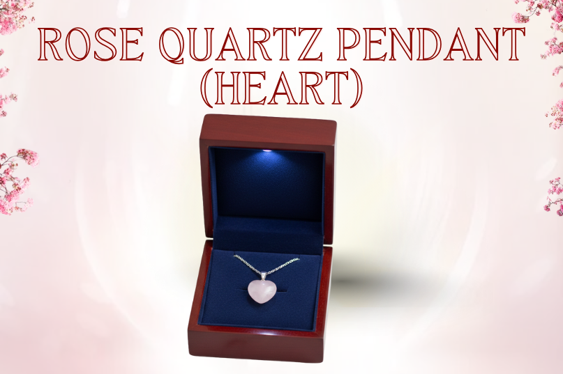 Rose Quartz Pendant (Heart): Love, Healing & Emotional Harmony