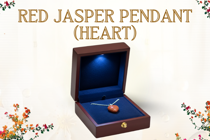 Red Jasper Pendant (Heart): Strength, Stability & Emotional Healing