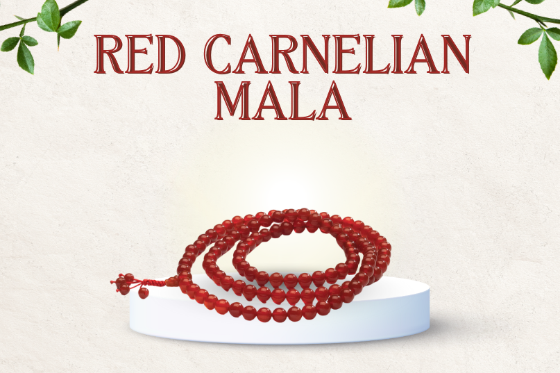 Red Carnelian Mala: Energy, Courage & Success Activation