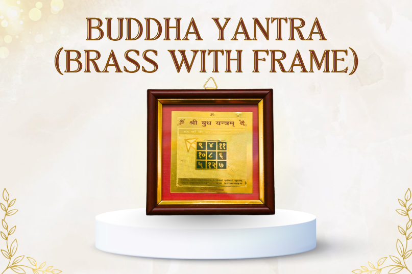 Buddha Yantra (Brass With Frame): Peace, Protection & Enlightened Energy