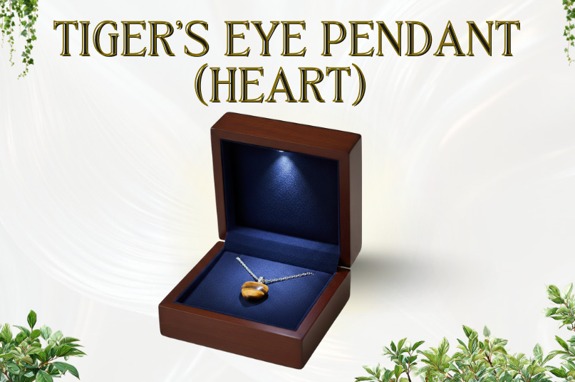 Tiger’s Eye Pendant (Heart): Confidence, Protection & Emotional Strength