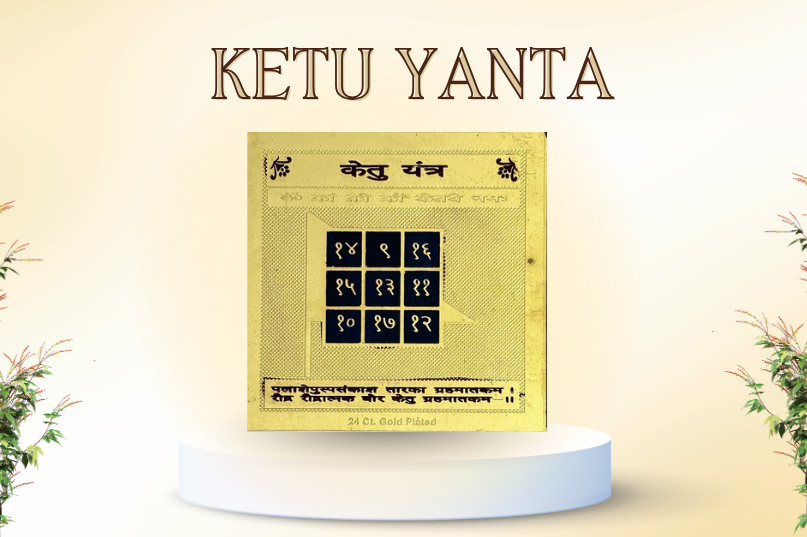 Ketu Yantra reduces negative Ketu effects, removes confusion, and brings spiritual balance.
