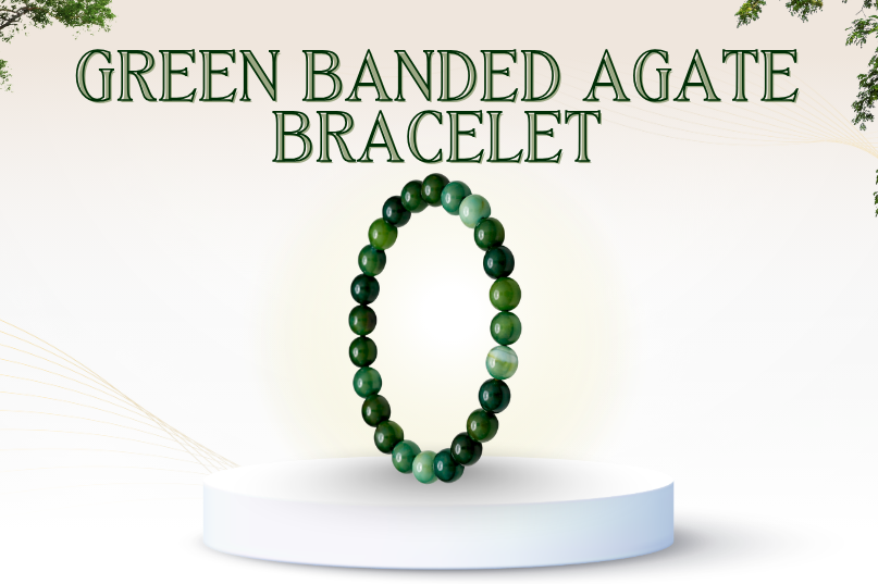 Green Banded Agate Bracelet Image