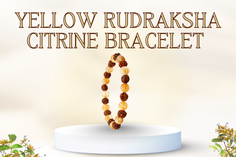 Yellow Rudraksha Citrine Bracelet Image