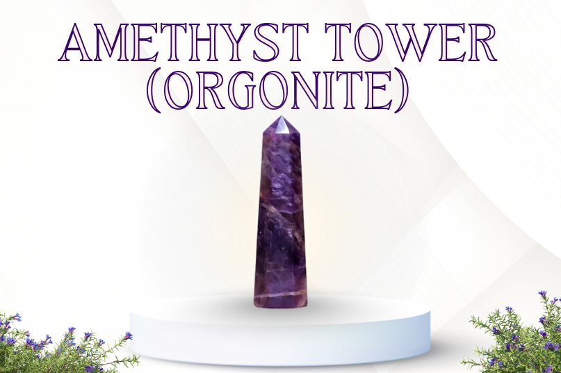 Amethyst Tower (Orgonite) – Protection, Healing & Spiritual Energy
