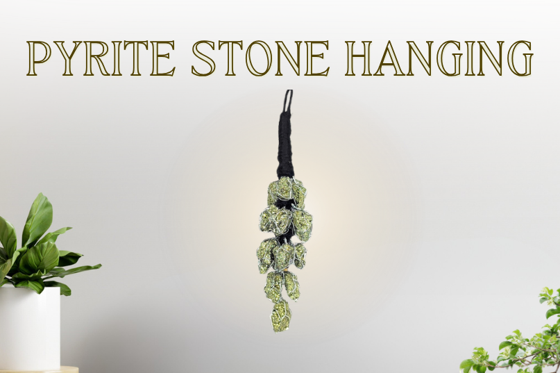 Pyrite Stone Hanging – Attract Wealth, Protection & Positive Energy