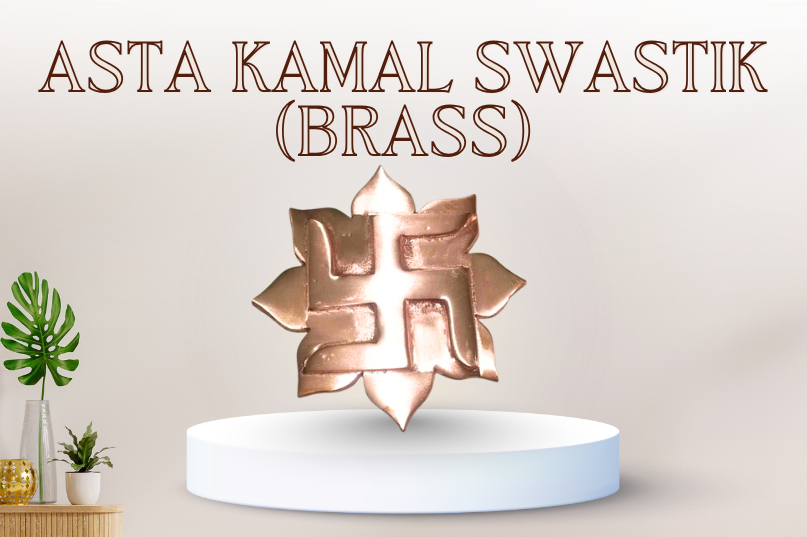 Asta Kamal Swastik (Brass) – Auspicious Symbol of Prosperity & Positive Energy