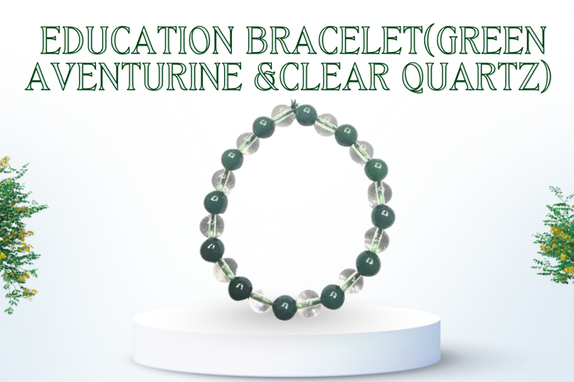 Education Bracelet(Green Aventurine &Clear Quartz) Image