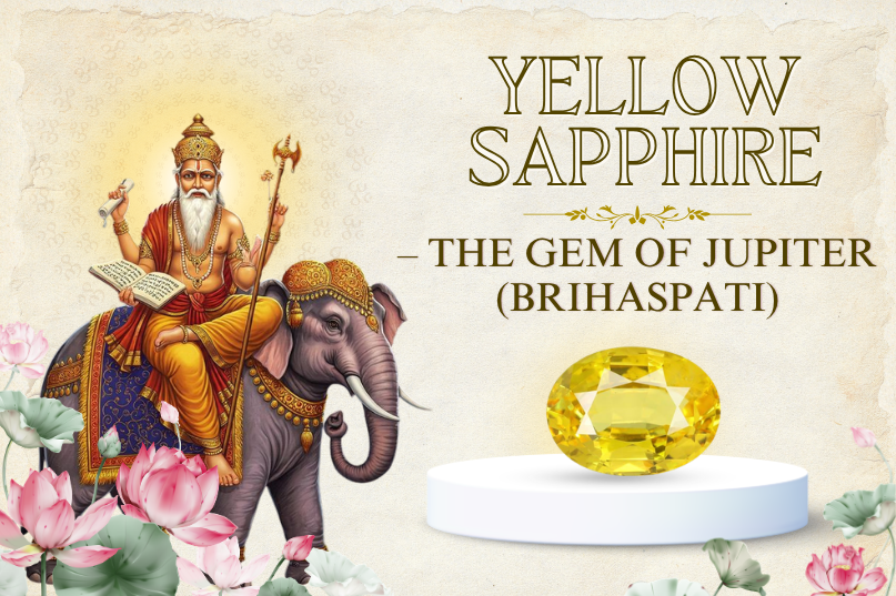Yellow Sapphire – The Gem of Jupiter (Brihaspati): Wisdom, Wealth & Divine Guidance