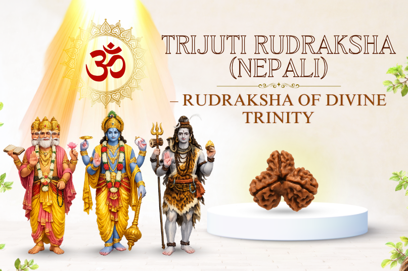 Trijuti Rudraksha (Nepali) Image