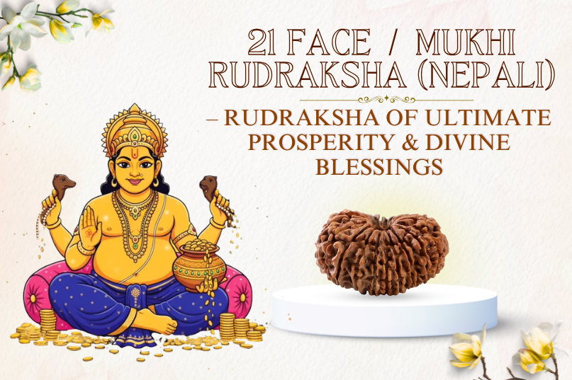 21 Mukhi Rudraksha (Nepali) – The Sacred Bead of Ultimate Prosperity, Power & Divine Blessings