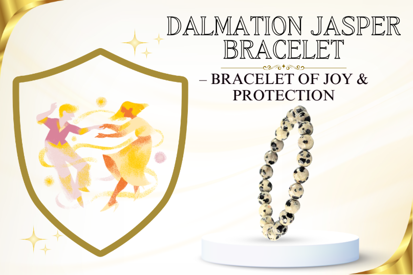 Dalmatian Jasper Bracelet – Stone of Joy, Protection & Grounding