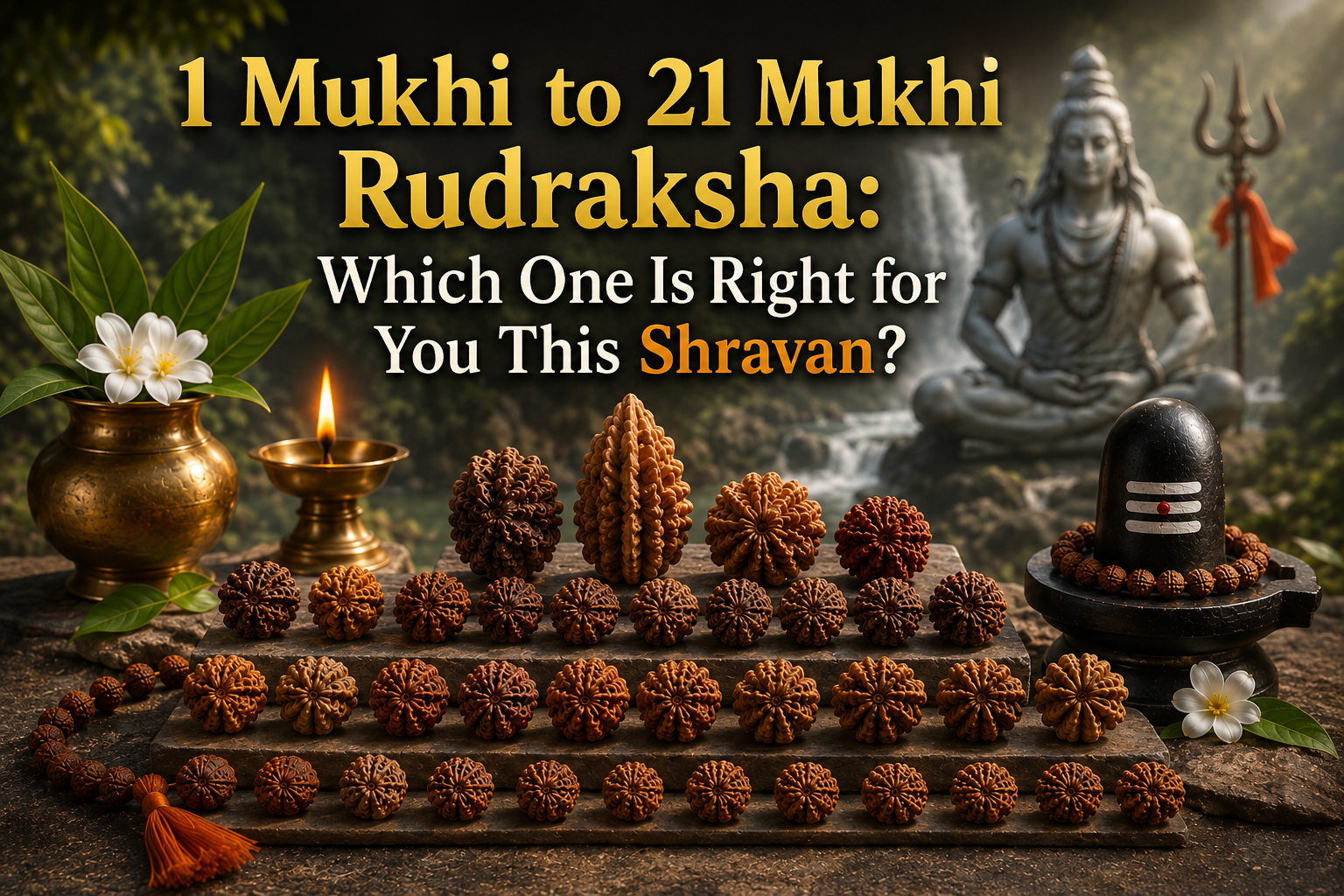 1 Mukhi to 21 Mukhi Rudraksha: Which One Is Right for You This Shravan?