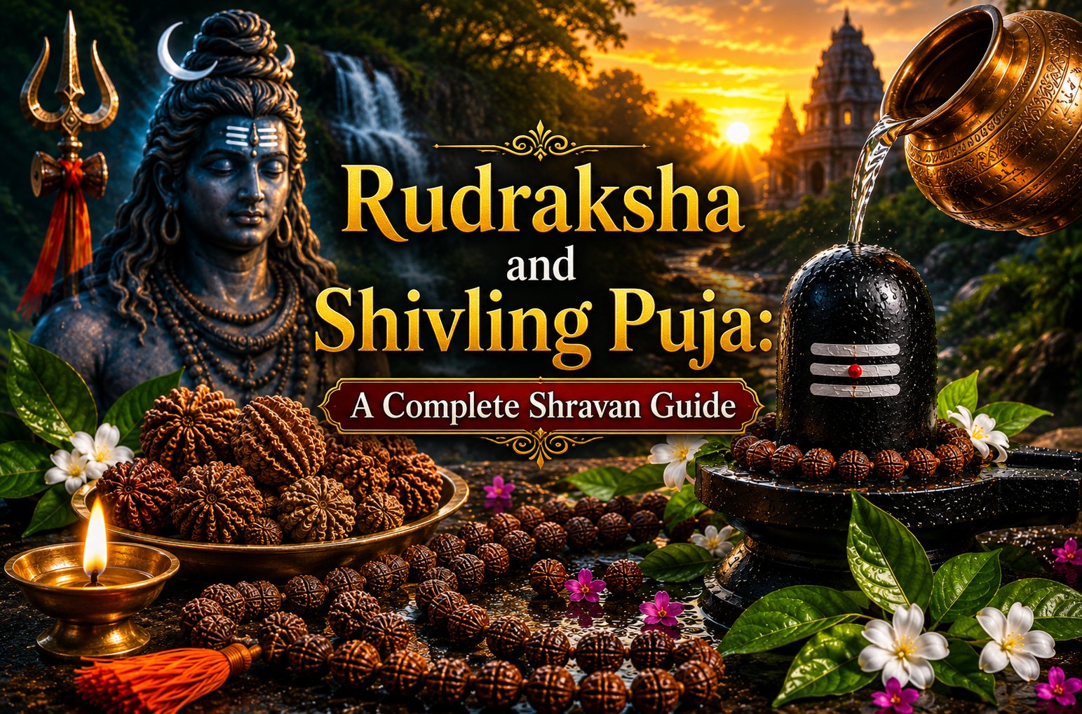 Rudraksha and Shivling Puja: A Complete Shravan Guide Image
