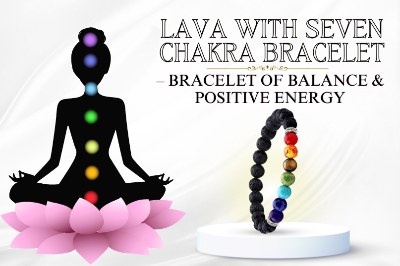 Lava with Seven Chakra Bracelet Image