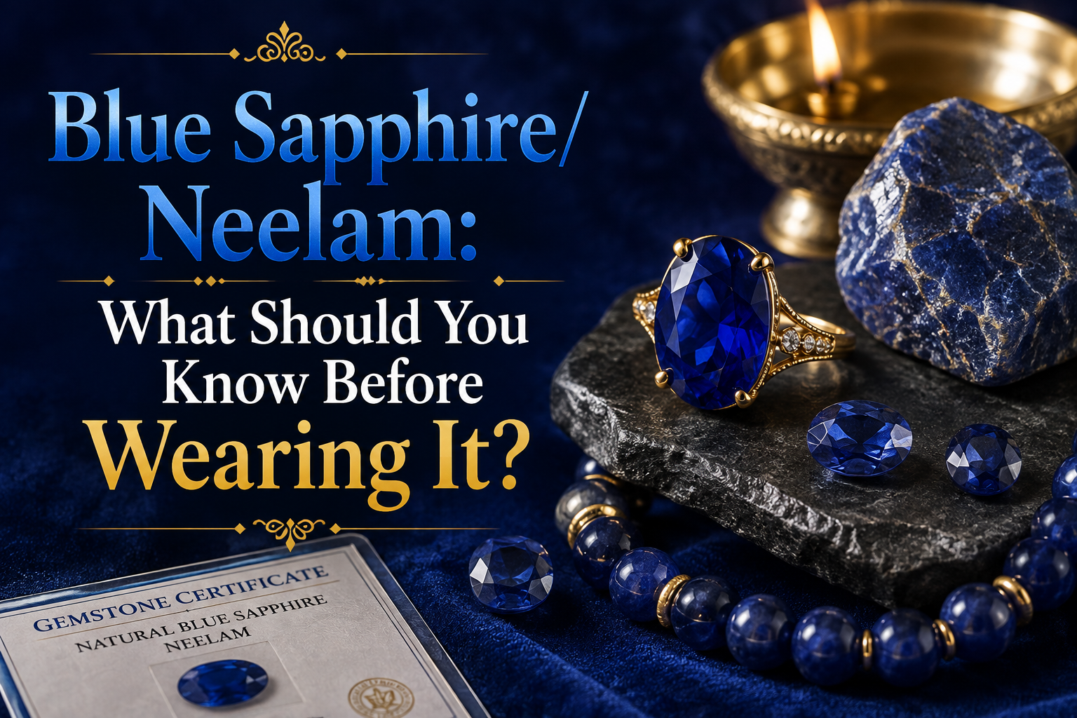 Blue SapphireNeelam What Should You Know Before Wearing It Image