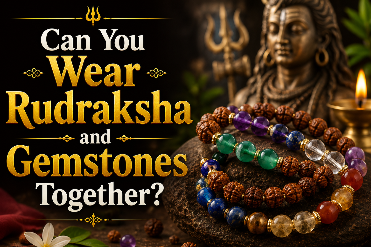 Can You Wear Rudraksha and Gemstones Together?
