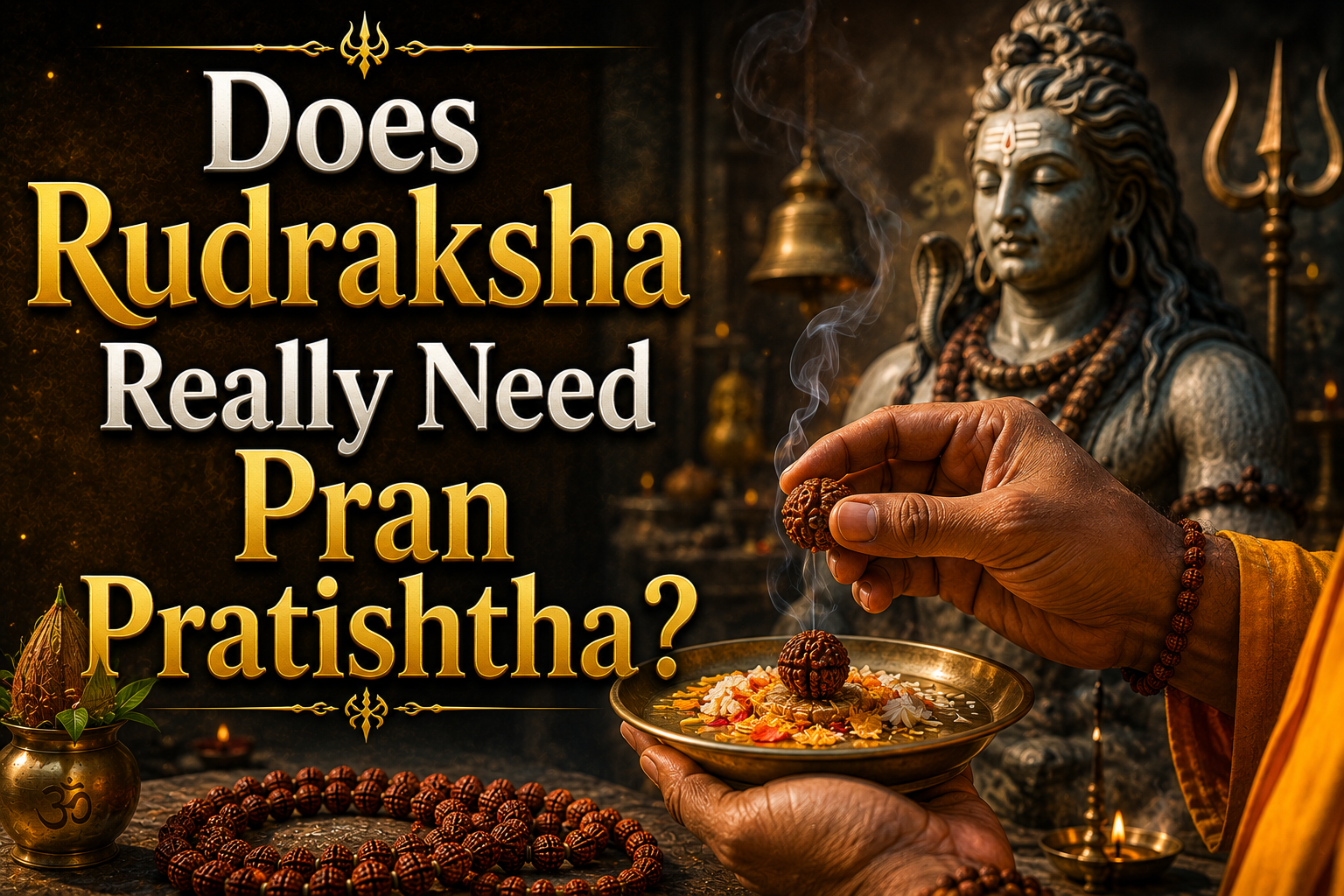 Does Rudraksha Really Need Pran Pratishtha Image