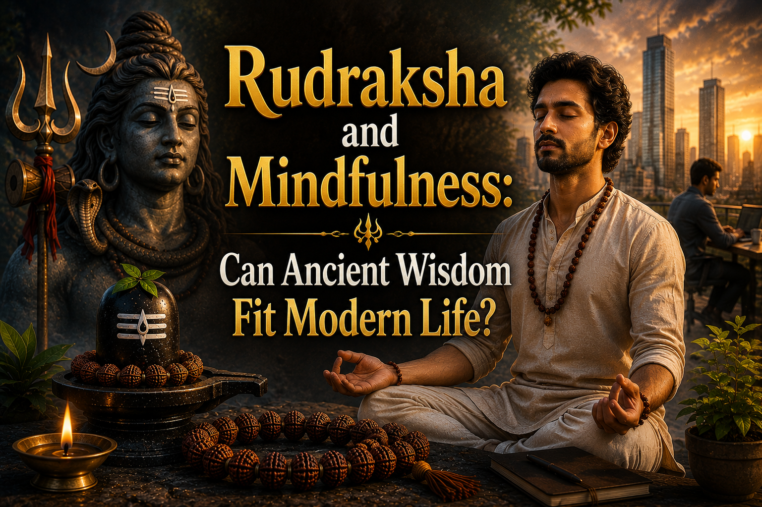 Rudraksha and Mindfulness Can Ancient Wisdom Fit Modern Life Image