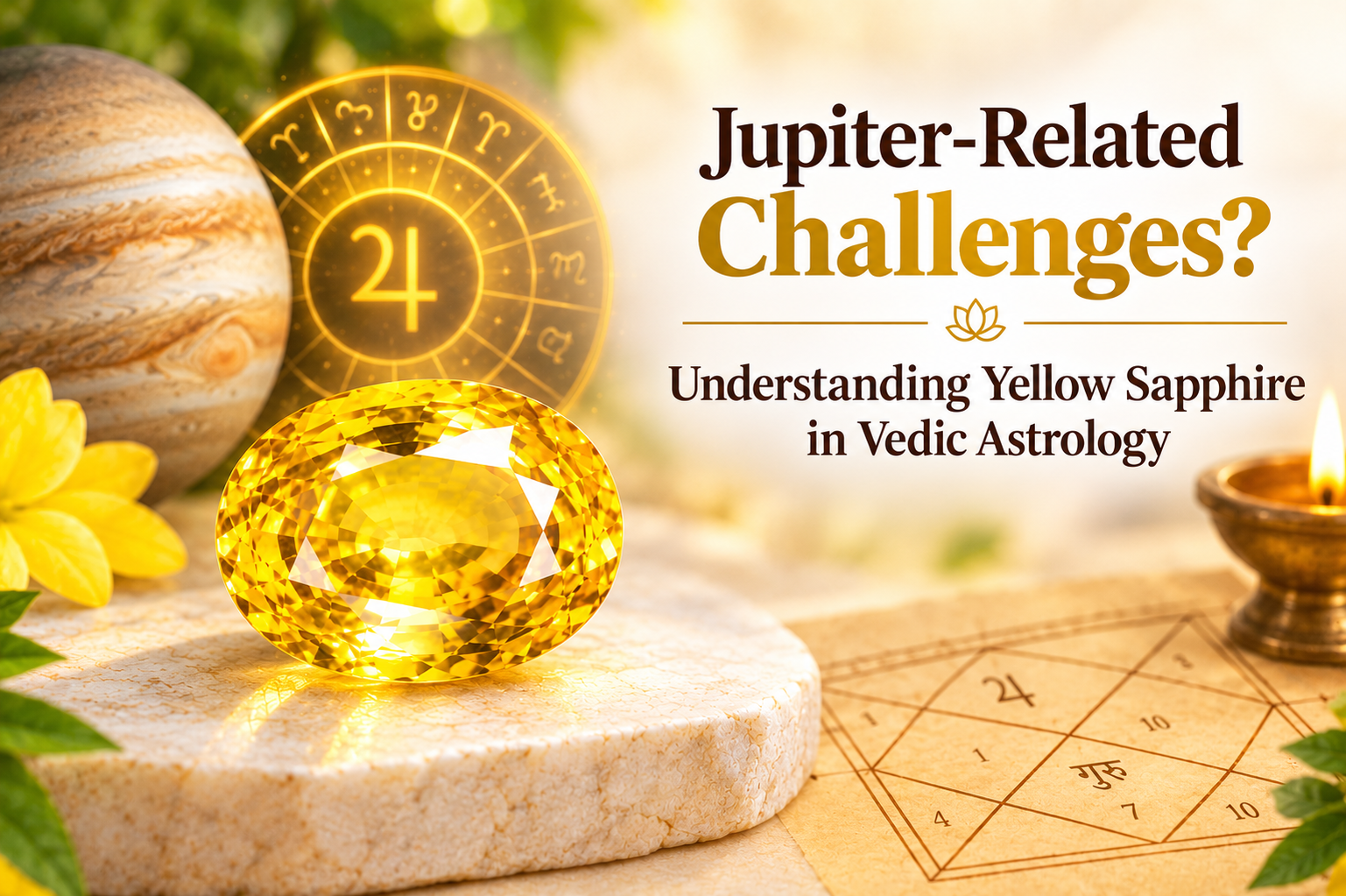 Jupiter-Related Challenges? Understanding Yellow Sapphire in Vedic Astrology