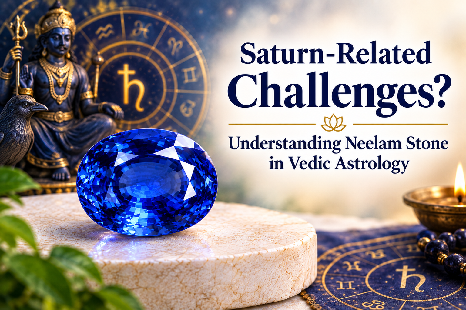 Saturn-Related Challenges? Understanding Neelam Stone in Vedic Astrology