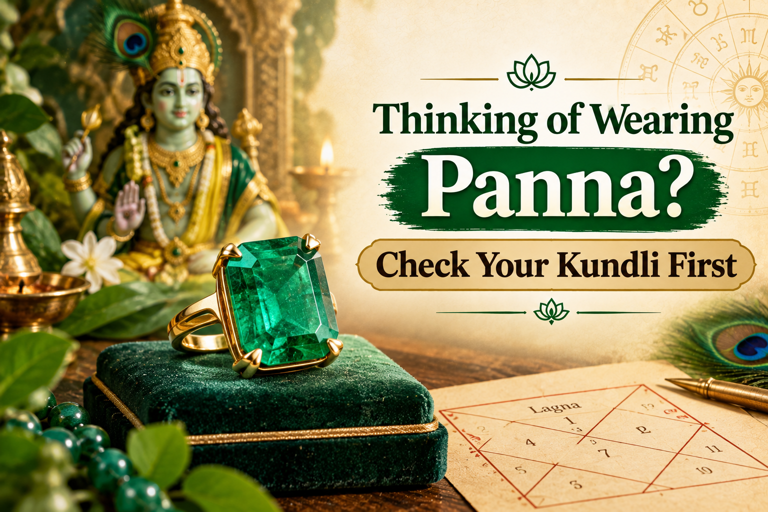 Thinking of Wearing Panna? Check Your Kundli First