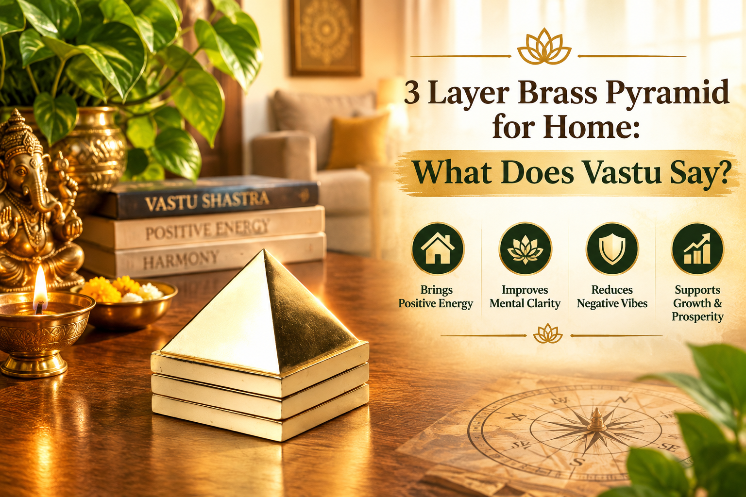 3 Layer Brass Pyramid for Home: What Does Vastu Say?