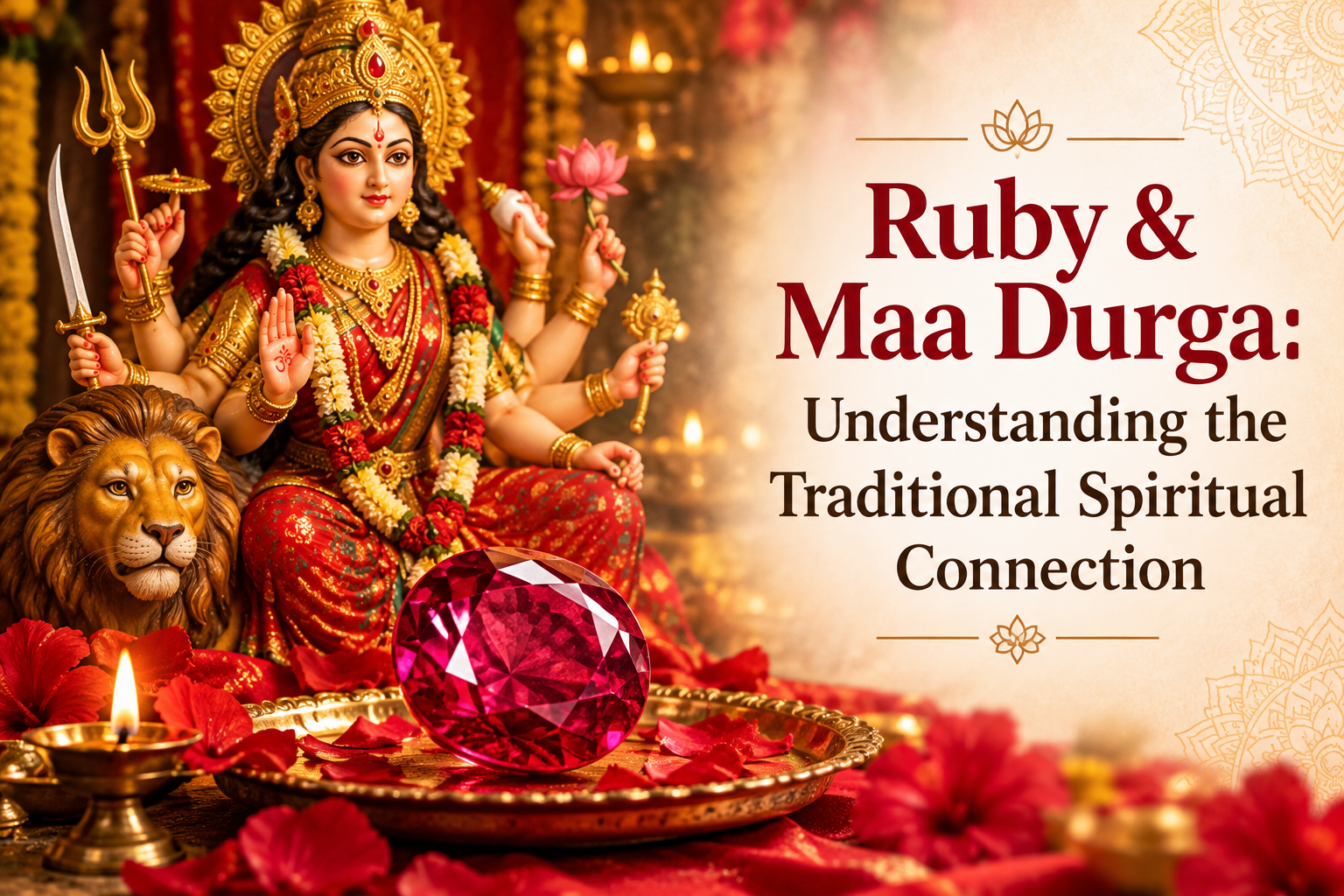 Ruby & Maa Durga: Understanding the Traditional Spiritual Connection