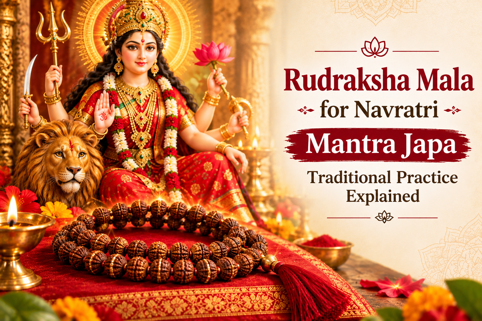 Rudraksha Mala for Navratri Mantra Japa: Traditional Practice Explained