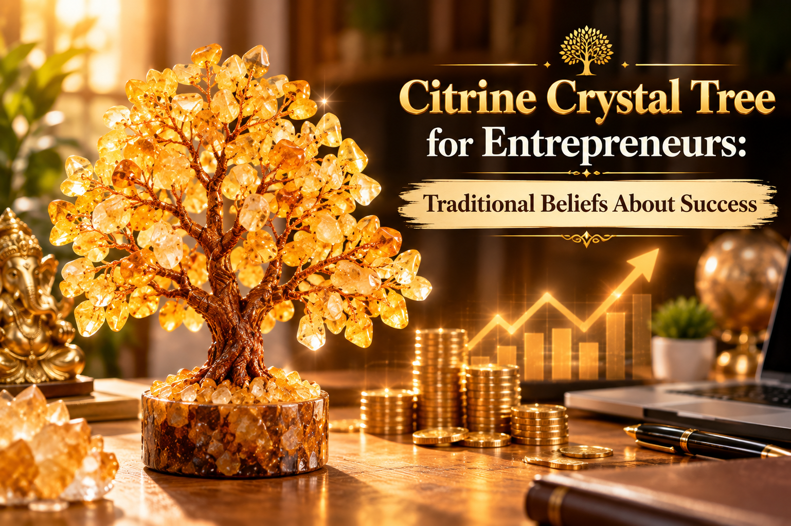 Citrine Crystal Tree for Entrepreneurs
