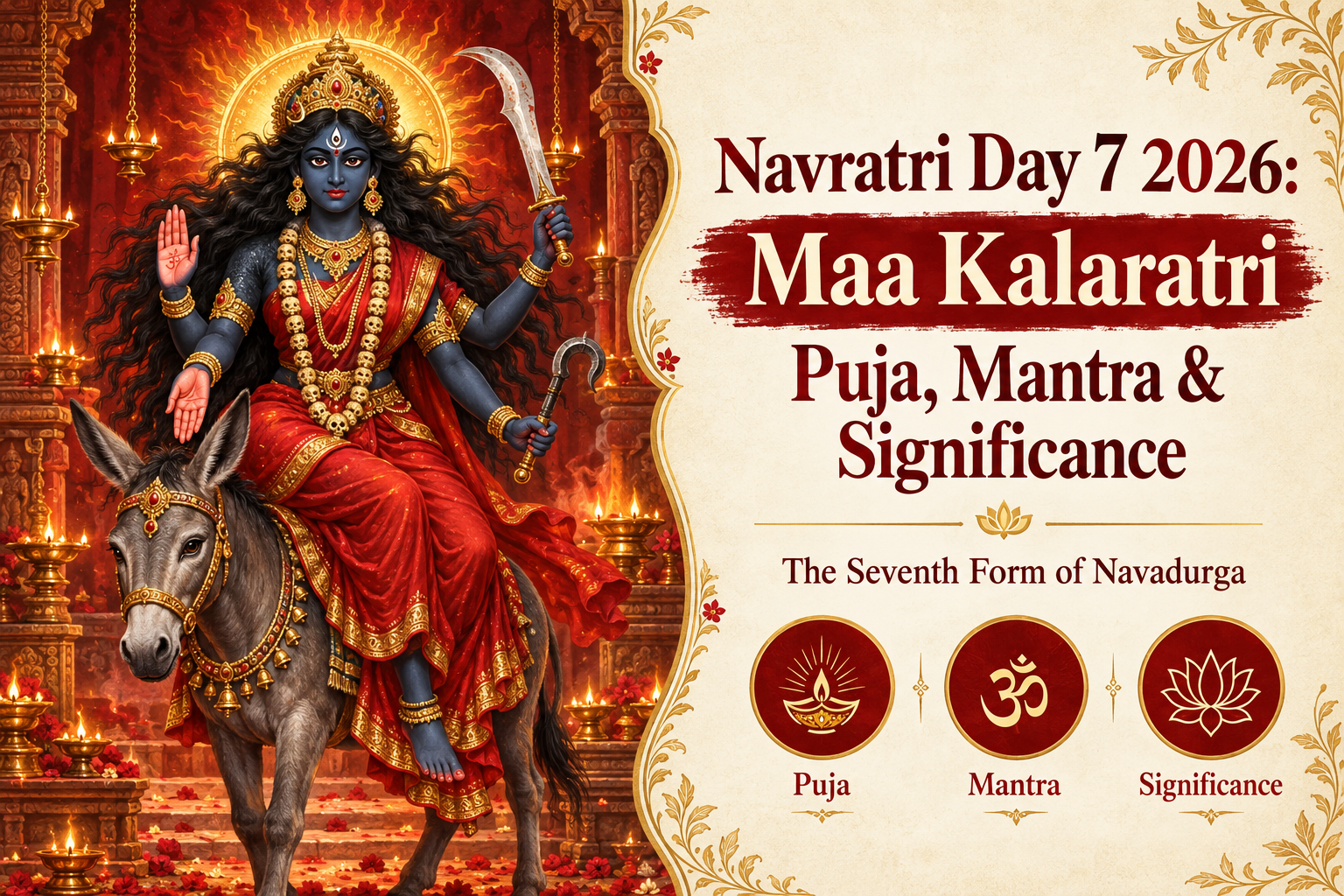 Navratri Day 7 2026: Maa Kalaratri Puja, Mantra & Significance