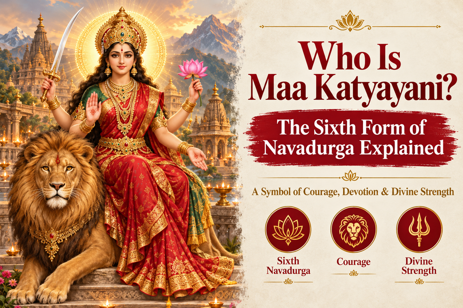 Who Is Maa Katyayani? The Sixth Form of Navadurga Explained