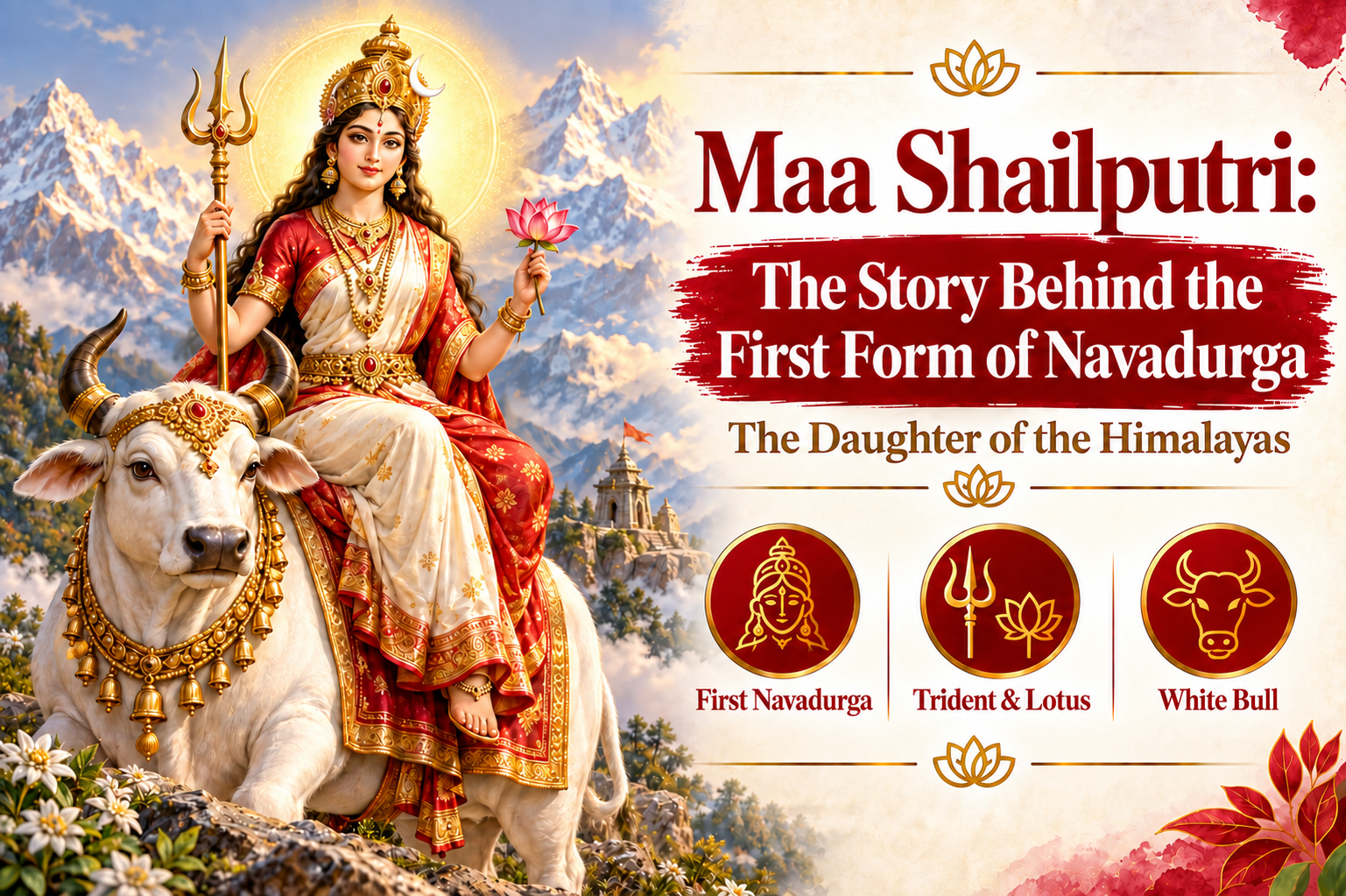 Maa Shailputri: The Story Behind the First Form of Navadurga