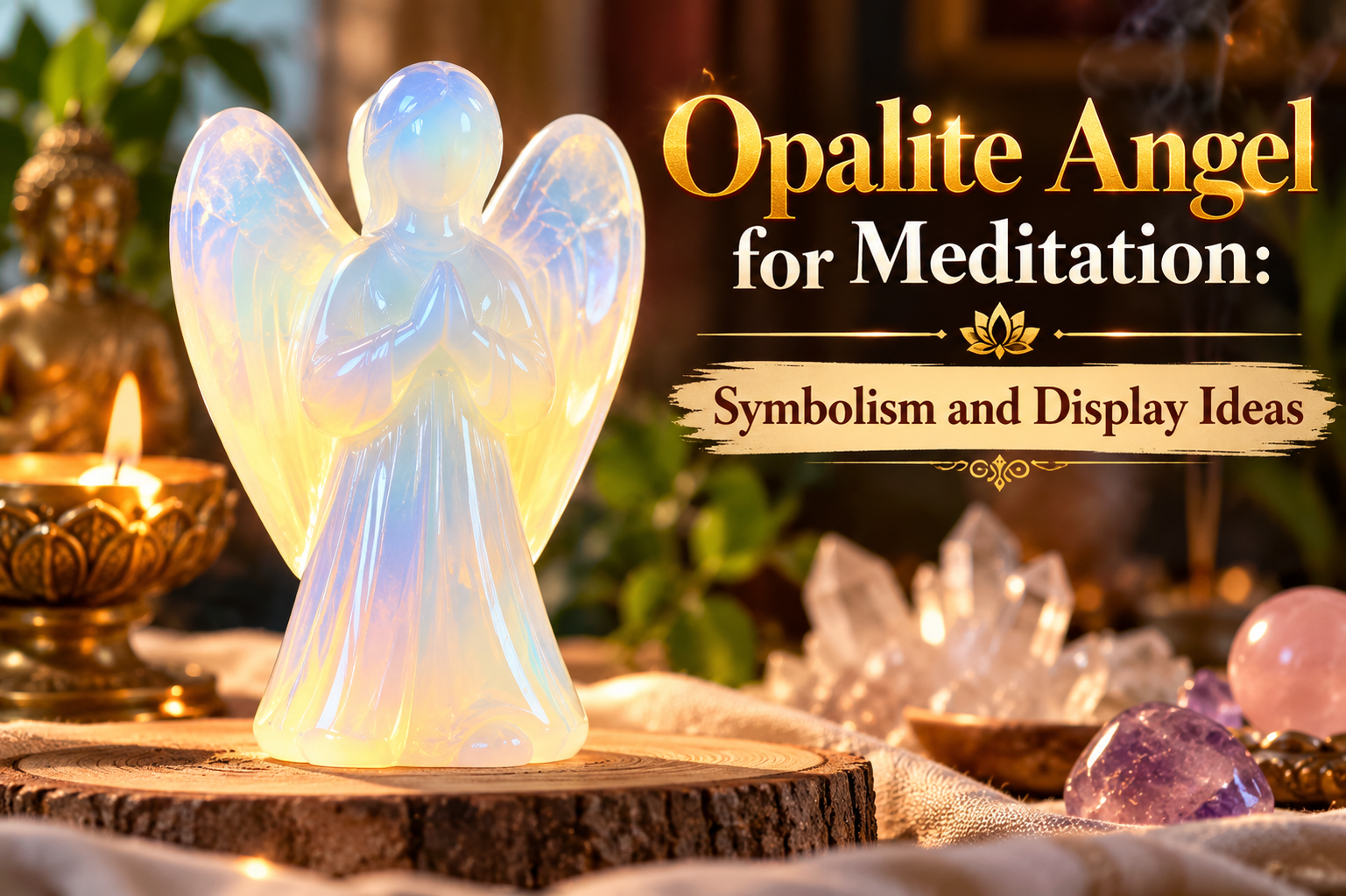 Opalite Angel Meditation Altar