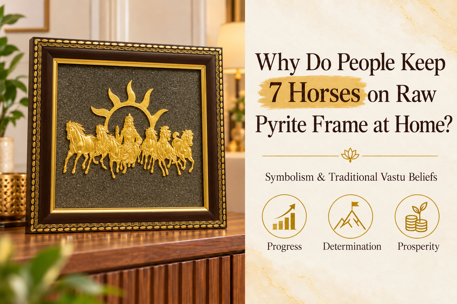 Why Do People Keep 7 Horses on Raw Pyrite Frame at Home?